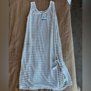 White Crochet Swimsuit Cover Up